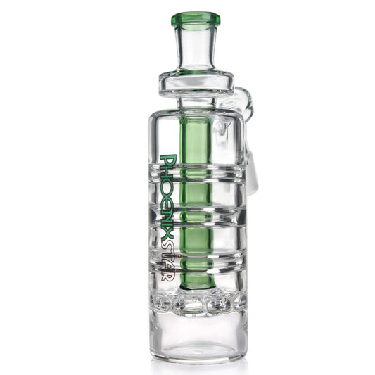 Phoenix Star Ash Catcher with Matrix Perc 14mm 45° & 18mm 90° Borosilicate Glass
