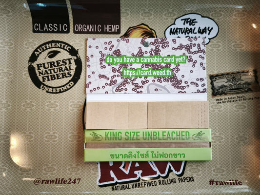 Weed.th unbleached King Size with Tips