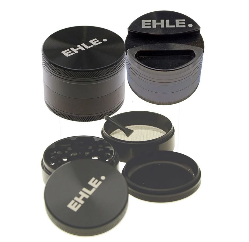 Ehle. – Dry Herb and Spice Grinder Premium Aluminum, Black