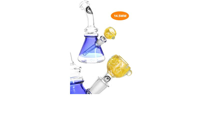 Heisenberg Yellow Smile Bowl with Roll Stopper 14.5 mm / 18.8 mm