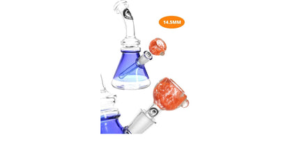 Heisenberg Orange Smile Bowl with Roll Stopper 14.5 mm / 18.8 mm