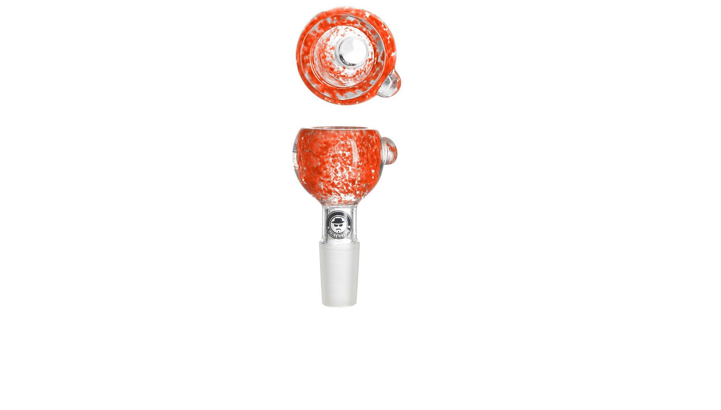 Heisenberg Orange Smile Bowl with Roll Stopper 14.5 mm / 18.8 mm