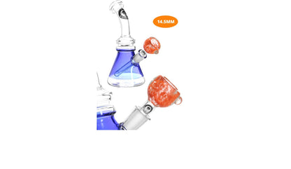 Heisenberg Orange Smile Bowl with Roll Stopper 14.5 mm / 18.8 mm