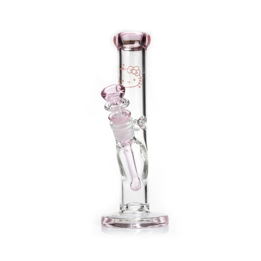 Pink Cylinder Bong 25 cm  5 mm   Helo Kitty