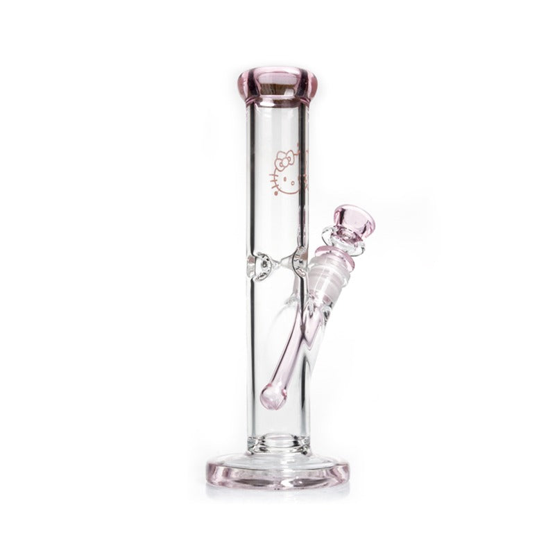Pink Cylinder Bong 25 cm  5 mm   Helo Kitty
