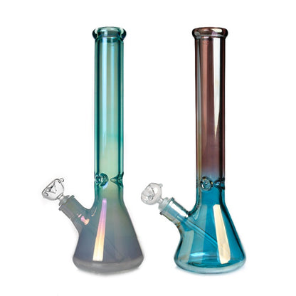Holographic Rainbow Beaker Bong 40 cm 9 mm Ice Catcher