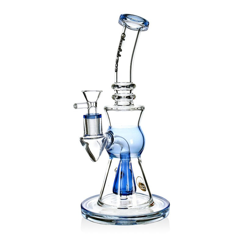 Phoenix Star Glass 9.5 inches with showerhead perc mixed colors