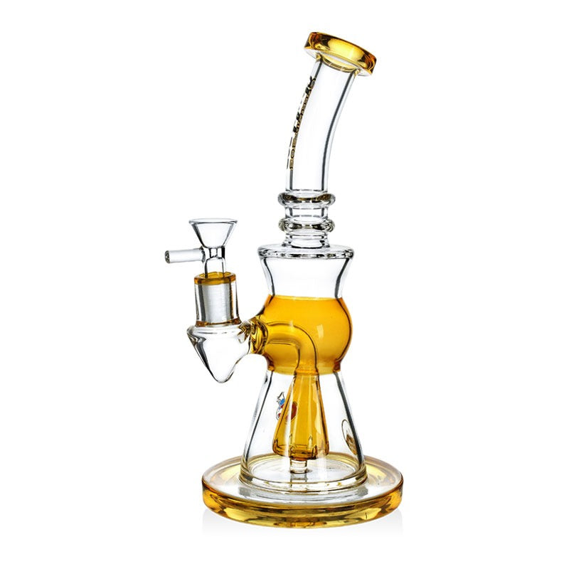 Phoenix Star Glass 9.5 inches with showerhead perc mixed colors