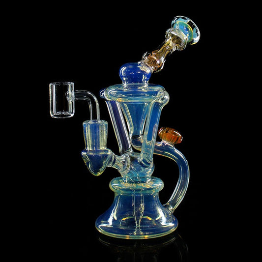 Phoenix Star Glass Recycler Silver Fumed 7.5 with Showerhead Perc