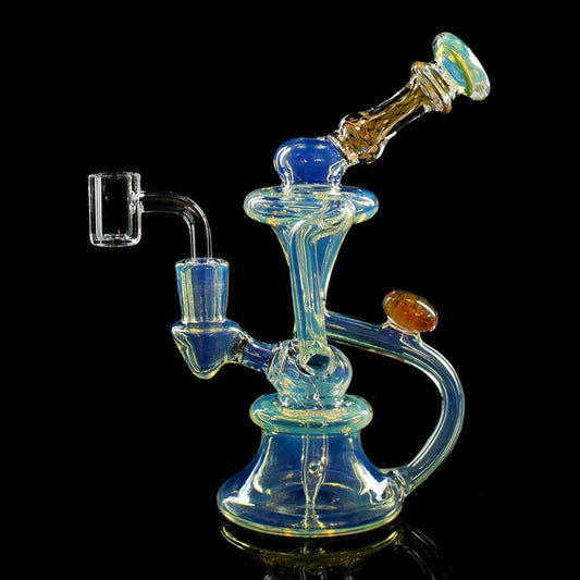 Phoenix Star Glass Recycler Silver Fumed 7.5 with Showerhead Perc