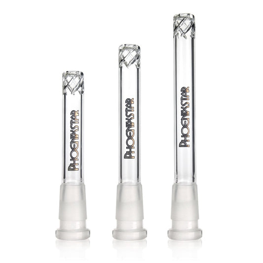 Phoenix Star Glass Bong Downstem Cross Cut