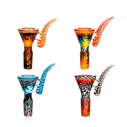 Phoenix Star Wig Wag Funnel Bowl with Horn Handle 14mm