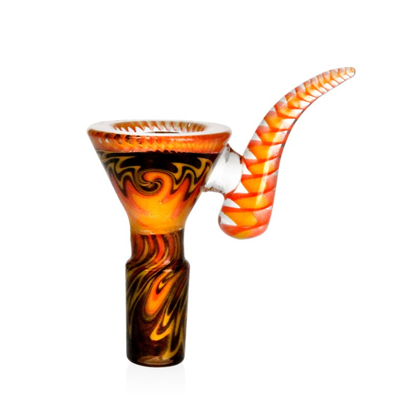 Phoenix Star Wig Wag Funnel Bowl with Horn Handle 14mm