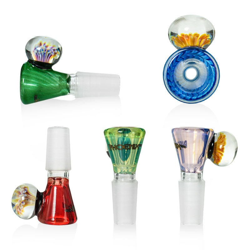 Phoenix Star Bong Bowl with Marbel Handle 14mm