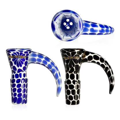 Phoenix Star Bong Bowl With Horn Handle and 4-Hole Screen 18mm