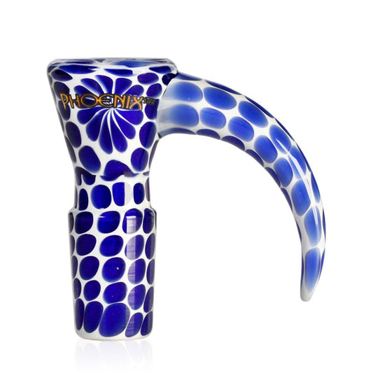 Phoenix Star Bong Bowl With Horn Handle and 4-Hole Screen 18mm
