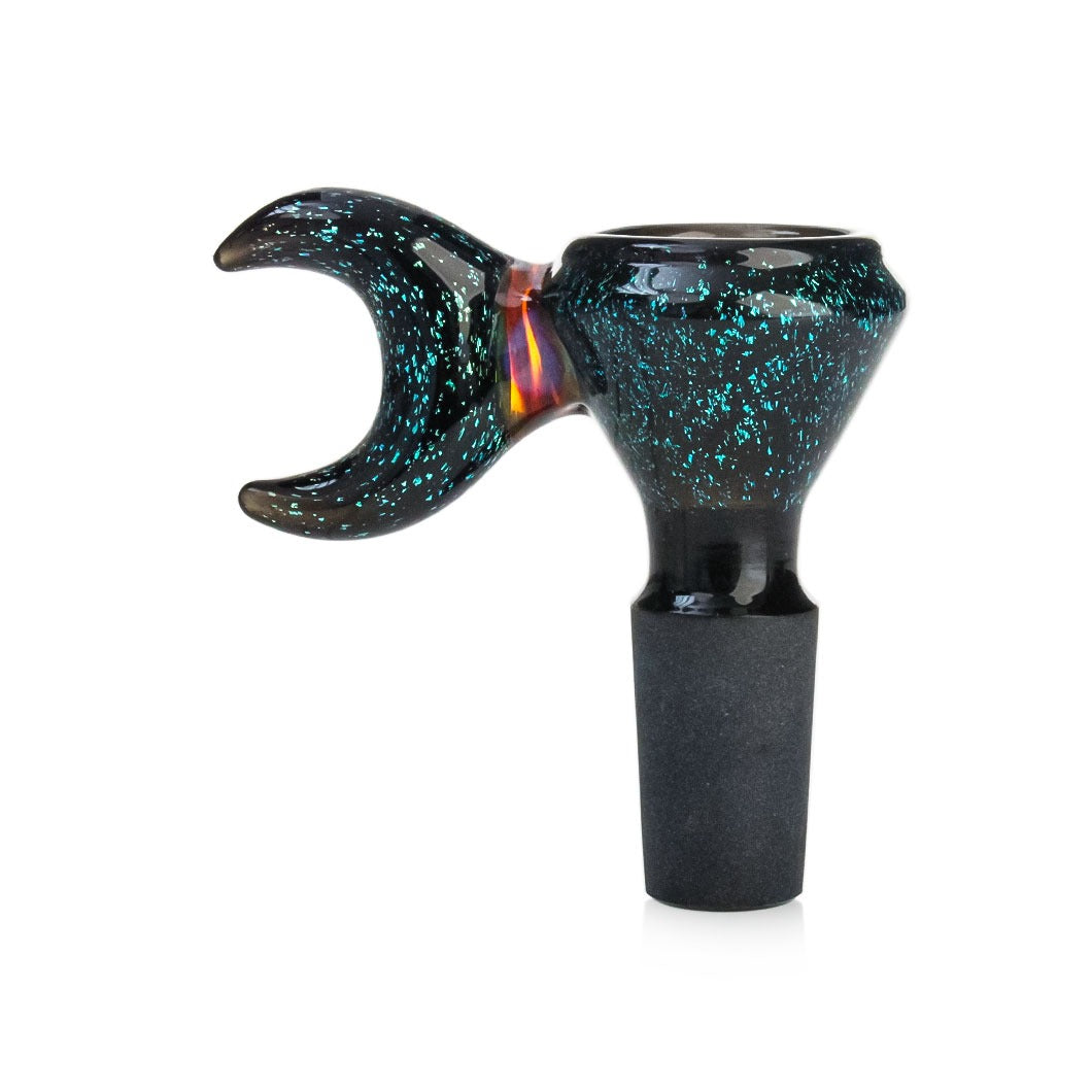 Phoenix Star American Color Glass Bowl Dichro Accents 14mm
