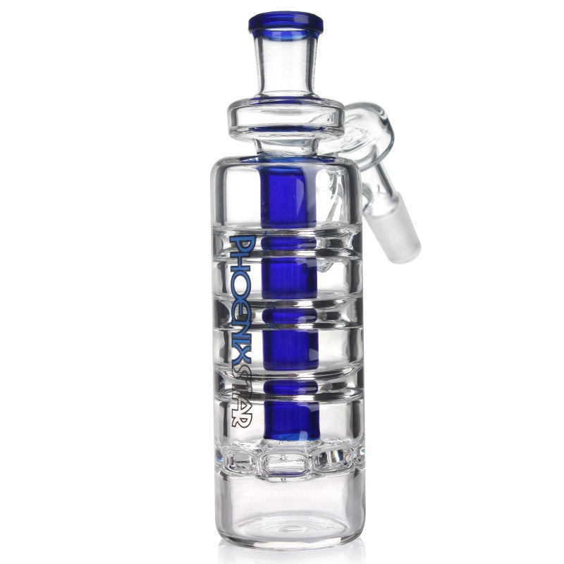 Phoenix Star Ash Catcher พร้อม Matrix Perc ขนาด 14 มม. 45° และ 18 มม. 90° ทำจากแก้วโบโรซิลิเกต