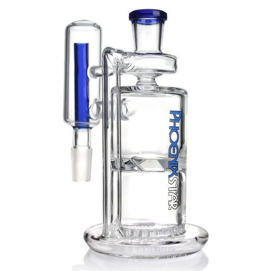 Phoenix Star 14mm Ash Catcher 90° with Turbine & Honeycomb Perc  Double Filtration Glass