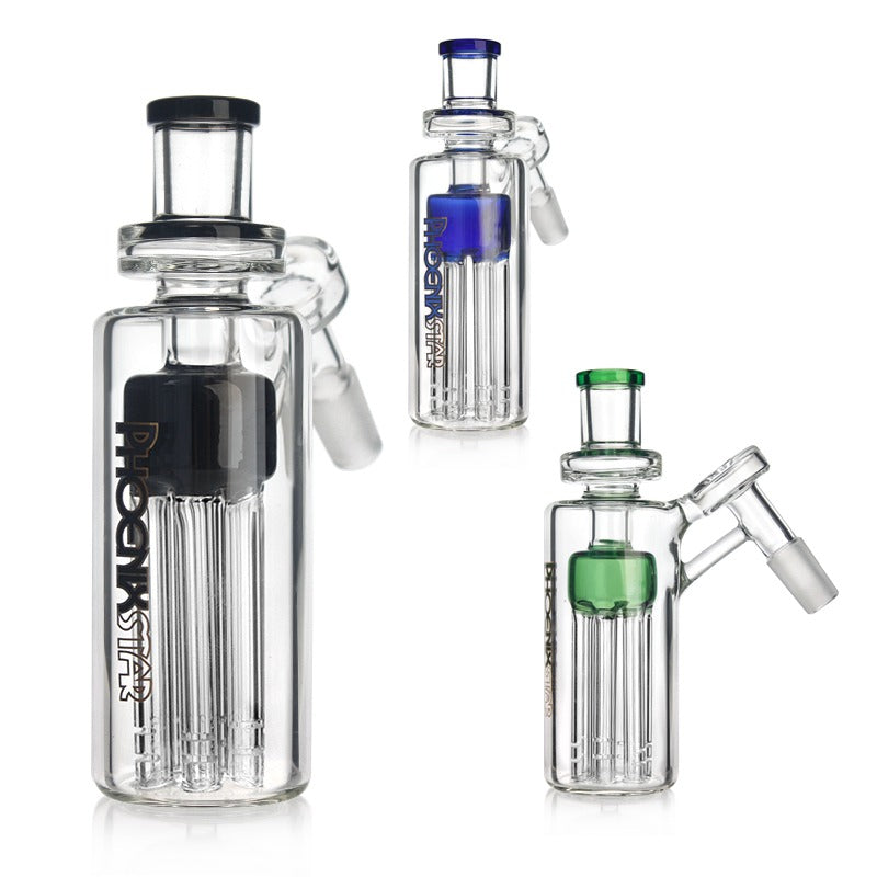 Phoenix Star Glass Tree Arm Ash Catcher 14 มม. 45° | เพอร์โคเลเตอร์ 6 แขน เพื่อการกรองที่นุ่มนวล