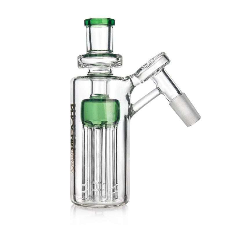 Phoenix Star Glass Tree Arm Ash Catcher 14 มม. 45° | เพอร์โคเลเตอร์ 6 แขน เพื่อการกรองที่นุ่มนวล