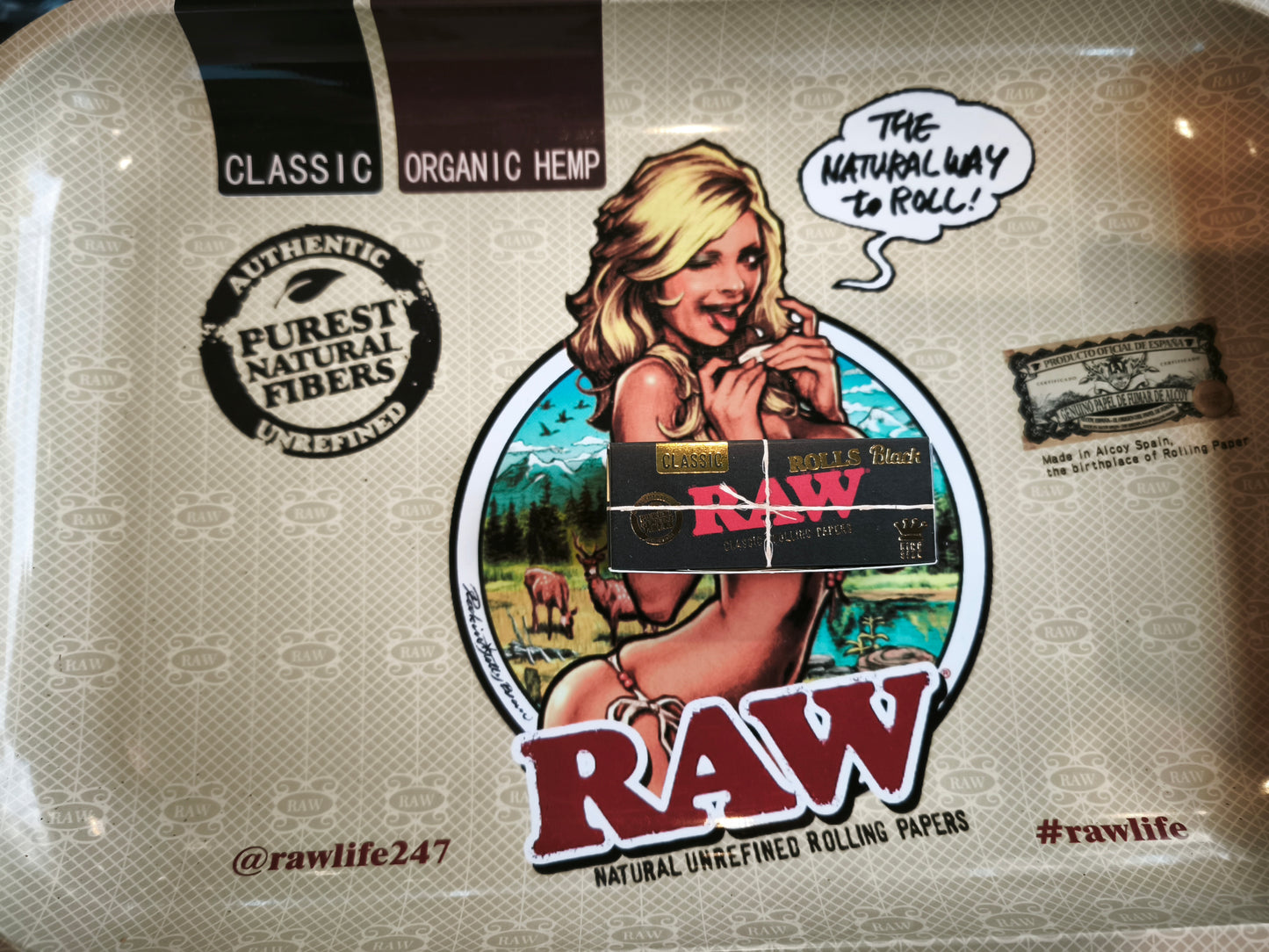 กระดาษมวนดิบ RAW สีดำแบบม้วน 3 ม.